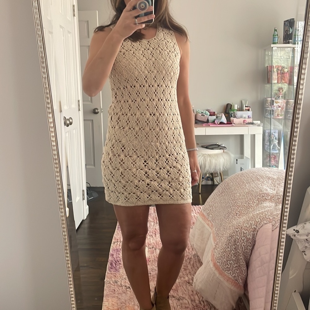 Lutz and Patmos Macrame Mini Dress